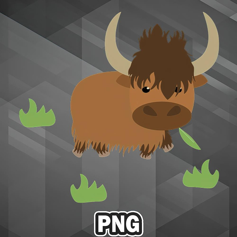 AS1007231309781-Asian PNG Yak Eating Grass Animal Asian Country Culture PNG For Sublimation Print.jpg