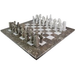 Natural Onyx Marble Chess Set Enhance Your Game with Customized Design & Color Options