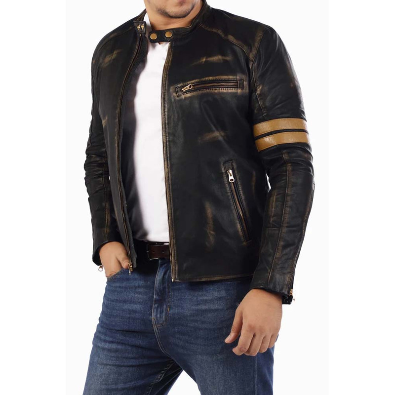 Cafe Racer Genuine Lambskin Leather Jacket_1.jpg