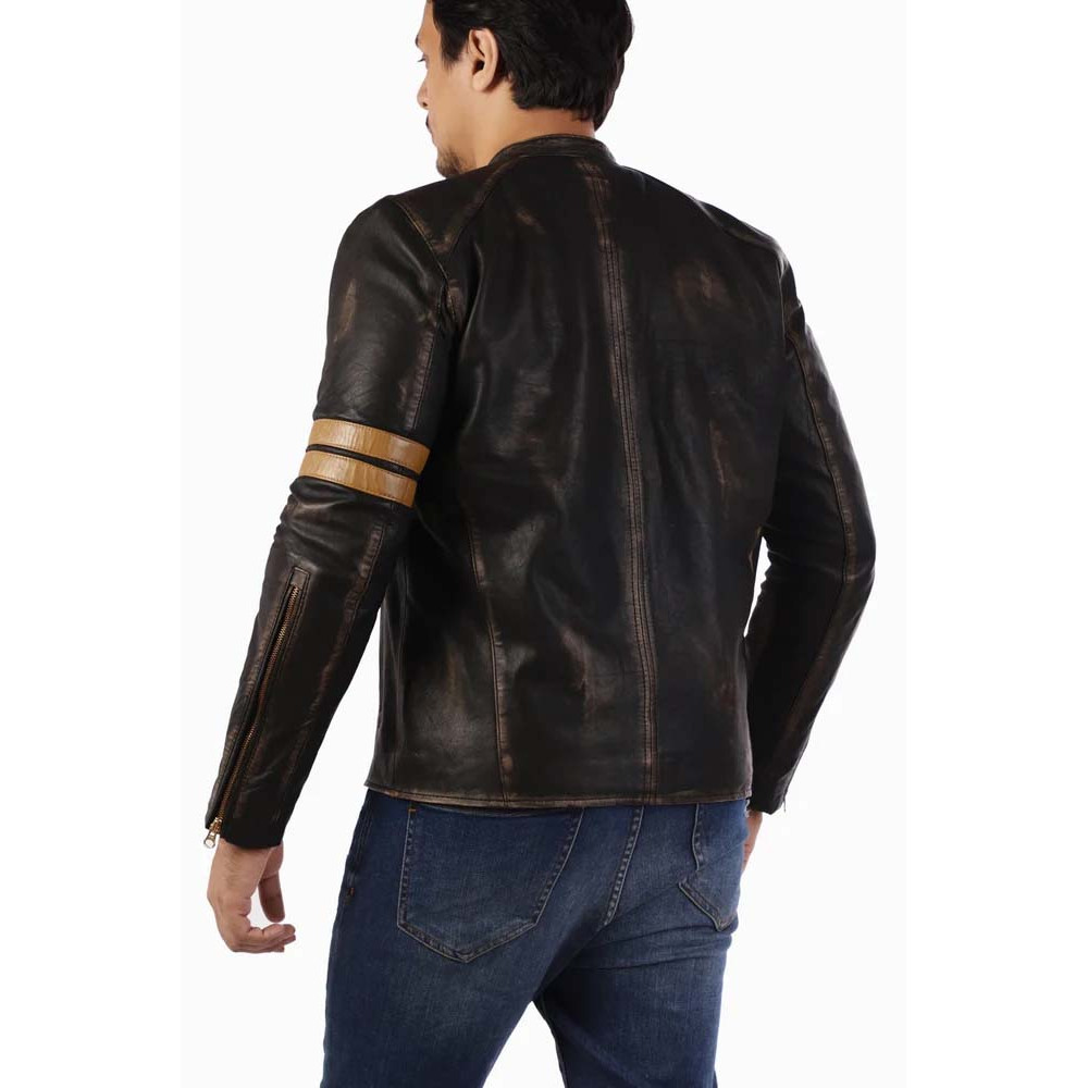 Cafe Racer Genuine Lambskin Leather Jacket_5.jpg