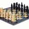 Luxurious Black Burma Teak Marble Chess Set Royal Bishop Series Handcrafted Stone Chessboard Pi 0