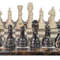 Michael Angelo  Verona Marble Rustic Series Chess Set  Handcrafted Stone Pieces With Faux Leather S 1
