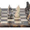 Michael Angelo  Verona Marble Rustic Series Chess Set  Handcrafted Stone Pieces With Faux Leather S 2