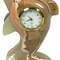 Luxury 4 Inch Green Onyx Dolphin Clock Unique Handmade Home Decor 0