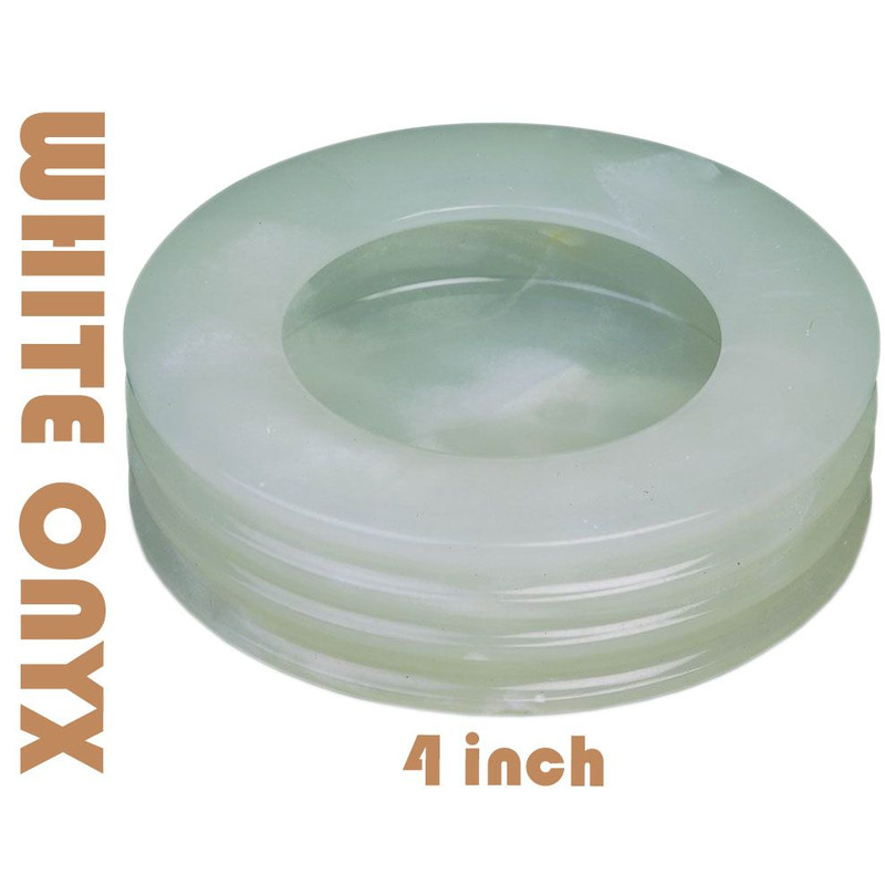 Assorted Natural Marble Onyx Ash Tray 4 Inch 3Layered Decorative Stone Ashtray 5
