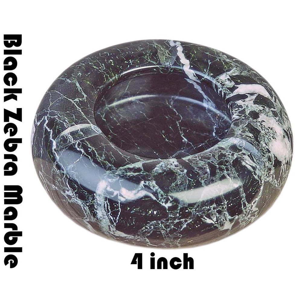 Assorted Natural Marble Onyx Ash Tray 4 Inch Decorative Stone Ashtray 0