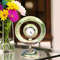 Handcrafted Green Onyx Ring Clock  Luxury Marble Stone Table Clock For Office Or Living Room 1