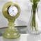 Luxury Green Onyx Pedestal Sphere Shape Mantel Clock Decorative Office And Home Clock 6