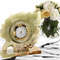 Green Onyx Maple Leaf Desk Clock  Handcrafted Natural Stone Art For Office Or Home 8