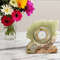 Green Onyx Maple Leaf Desk Clock  Handcrafted Natural Stone Art For Office Or Home 10