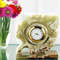 Green Onyx Maple Leaf Desk Clock  Handcrafted Natural Stone Art For Office Or Home 1