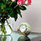 HandCarved Green Onyx Sphere Desk Clock  Natural Stone Ball Timepiece For Office  Home Decor 5