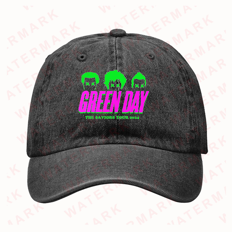 GREEN DAY THE SAVIORS TOUR 20242025 Denim Hat Cap 0