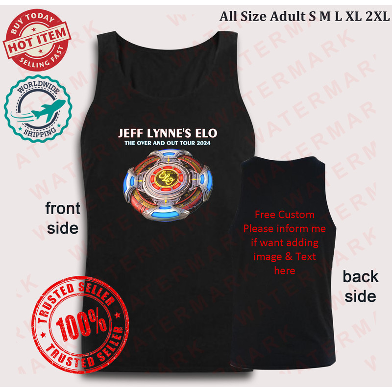 JEFF LYNNES ELO THE OVER AND OUT TOUR 2024 Tank Top 0