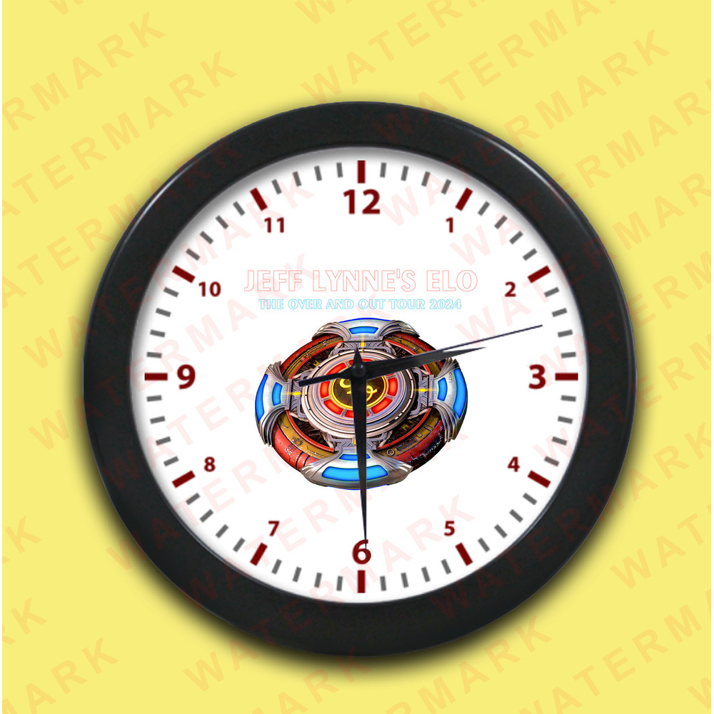 JEFF LYNNES ELO THE OVER AND OUT TOUR 2024 Wall Clocks 0