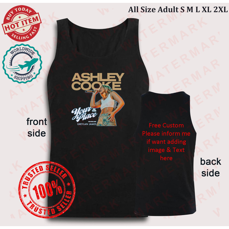 ASHLEY COOKE YOUR PLACE THE WITH SPECIAL GUEST GREYLAN JAMES TOUR 2024 Tank Top 1 0