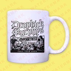 dropkick murphys with pennywise and the scratch fall tour 2024 mug 1
