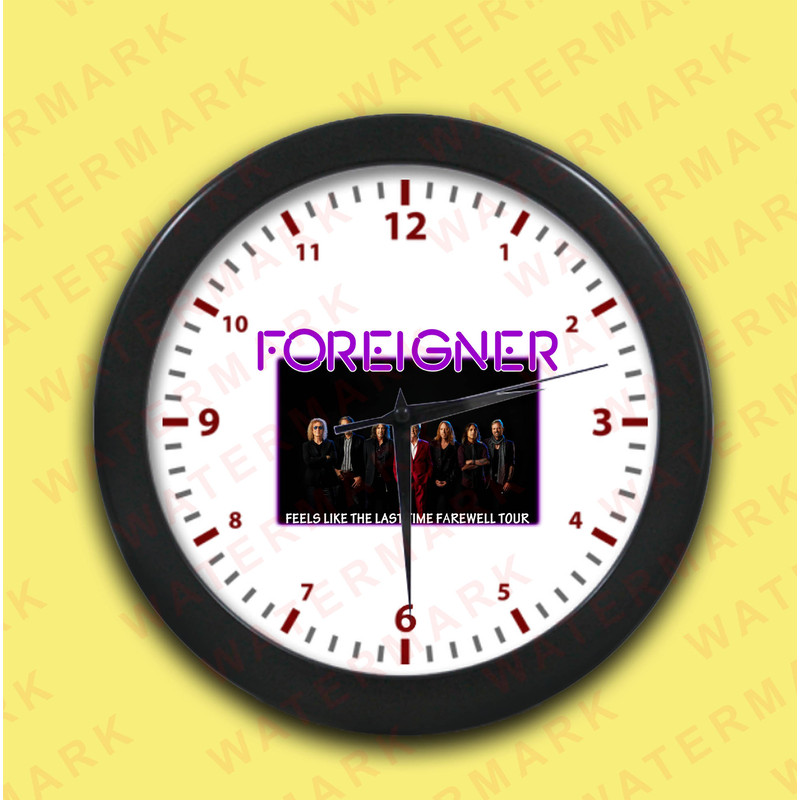 FOREIGNER FEELS LIKE THE LAST TIME FAREWELL TOUR FINAL 2024 Wall Clocks 1 0