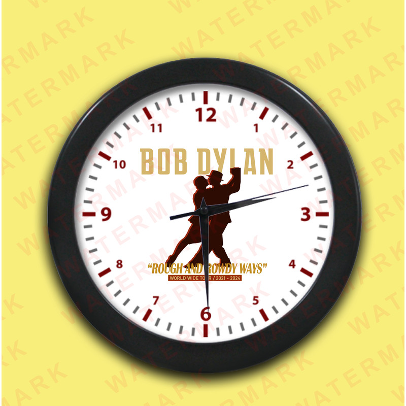 BOB DYLAN ROUGH AND ROWDY WAYS WORLD WIDE TOUR 20212024 Wall Clocks 0