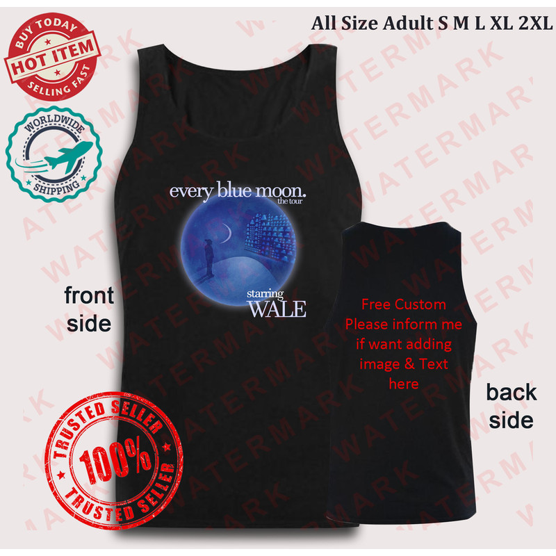 EVERY BLUE MOON THE TOUR STARRING WALE 2024 Tank Top 0