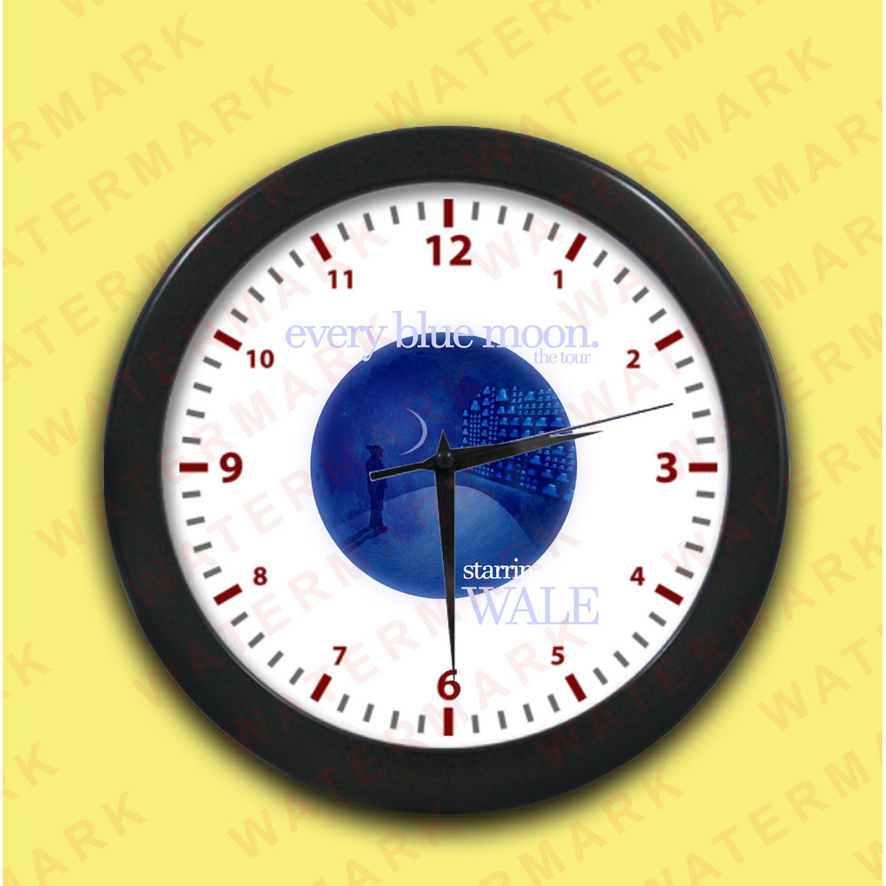 EVERY BLUE MOON THE TOUR STARRING WALE 2024 Wall Clocks 0