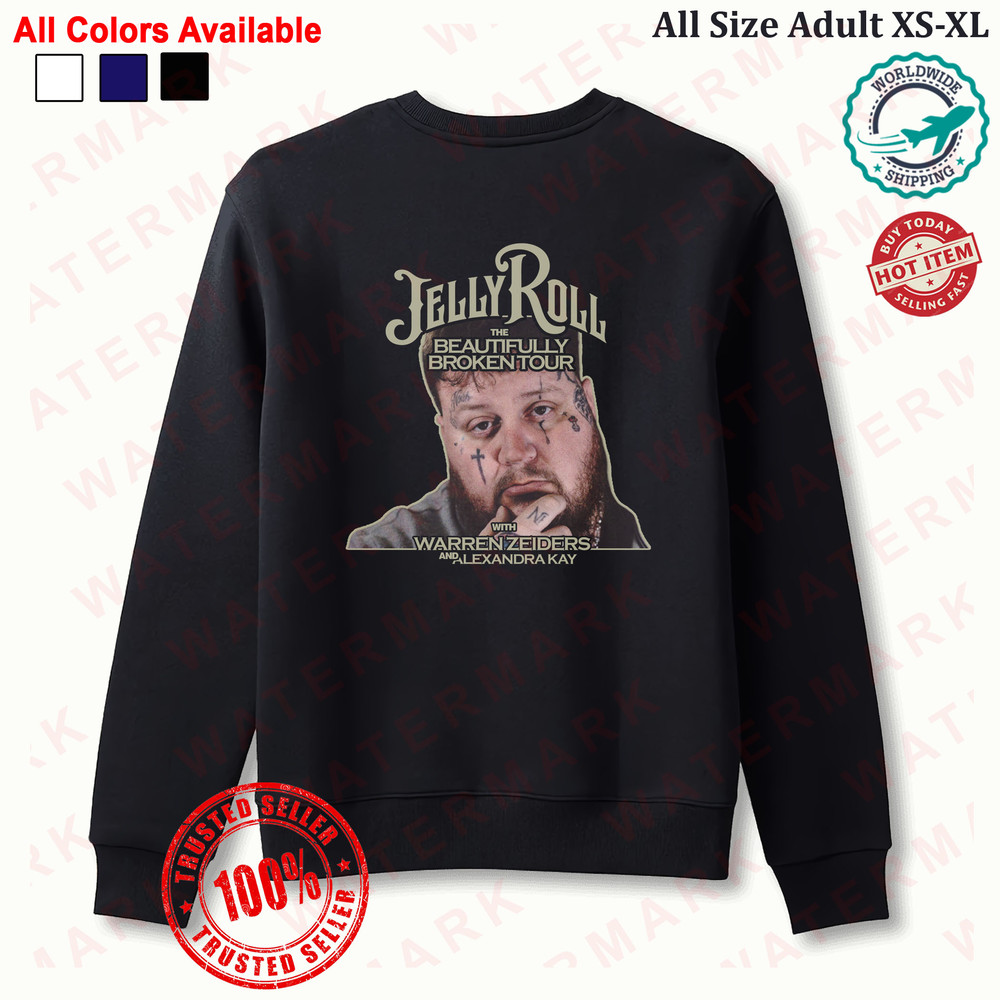 JELLY ROLL THE BEAUTIFULLY BROKEN TOUR 2024 Sweatshirt 0