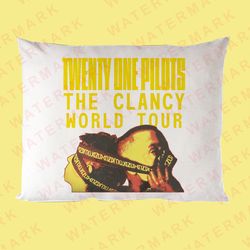 twenty one pilots the clancy world tour 2024-2025 pillow cases