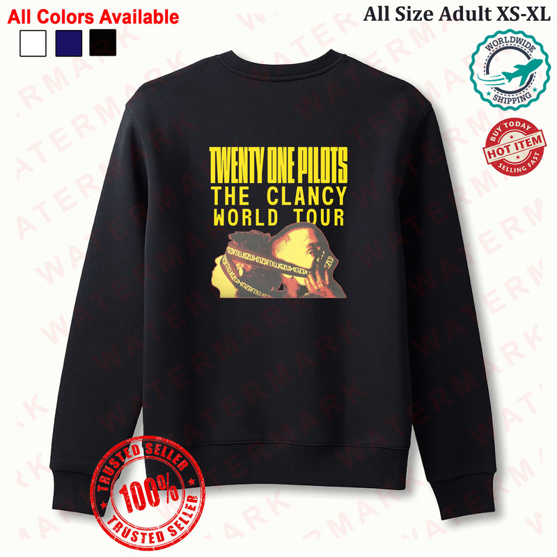 TWENTY ONE PILOTS THE CLANCY WORLD TOUR 20242025 Sweatshirt 0
