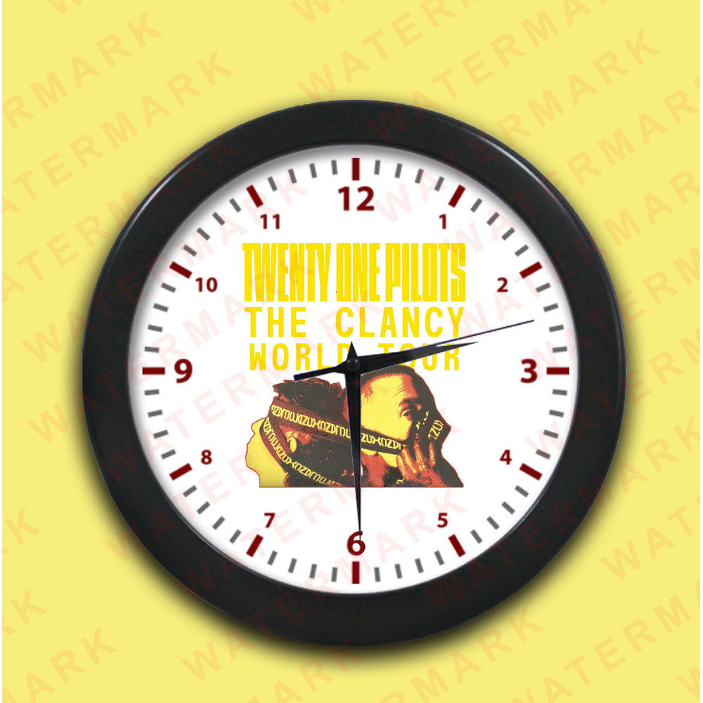 TWENTY ONE PILOTS THE CLANCY WORLD TOUR 20242025 Wall Clocks 0