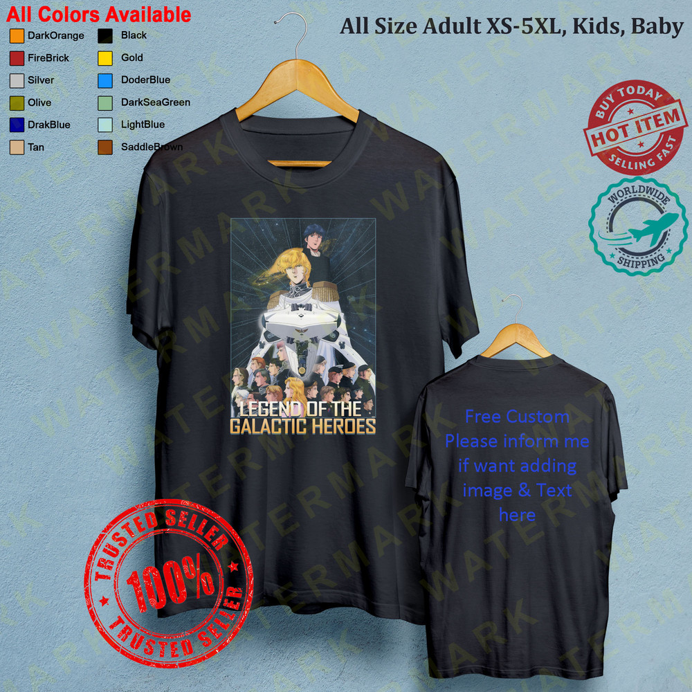 2 LEGEND OF THE GALACTIC HEROES Concert Album Tshirt Adult S5XL Youth Babies Toddler 0