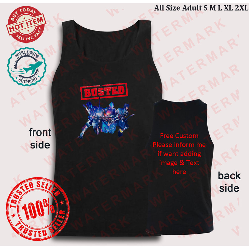 BUSTED 20TH ANNIVERSARY GREATEST HITS TOUR 2023 Tank Top 1 0