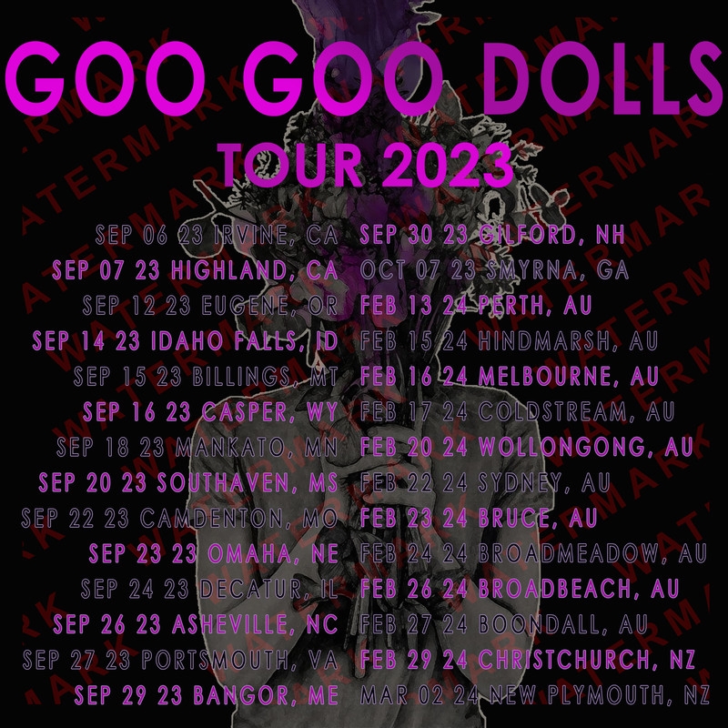 GOO GOO DOLLS TOUR 2023 Concert Album Tshirt Adult S5XL Youth Babies Toddler 1 1