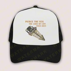 pierce the veil jaws of life tour 2023 denim hat cap