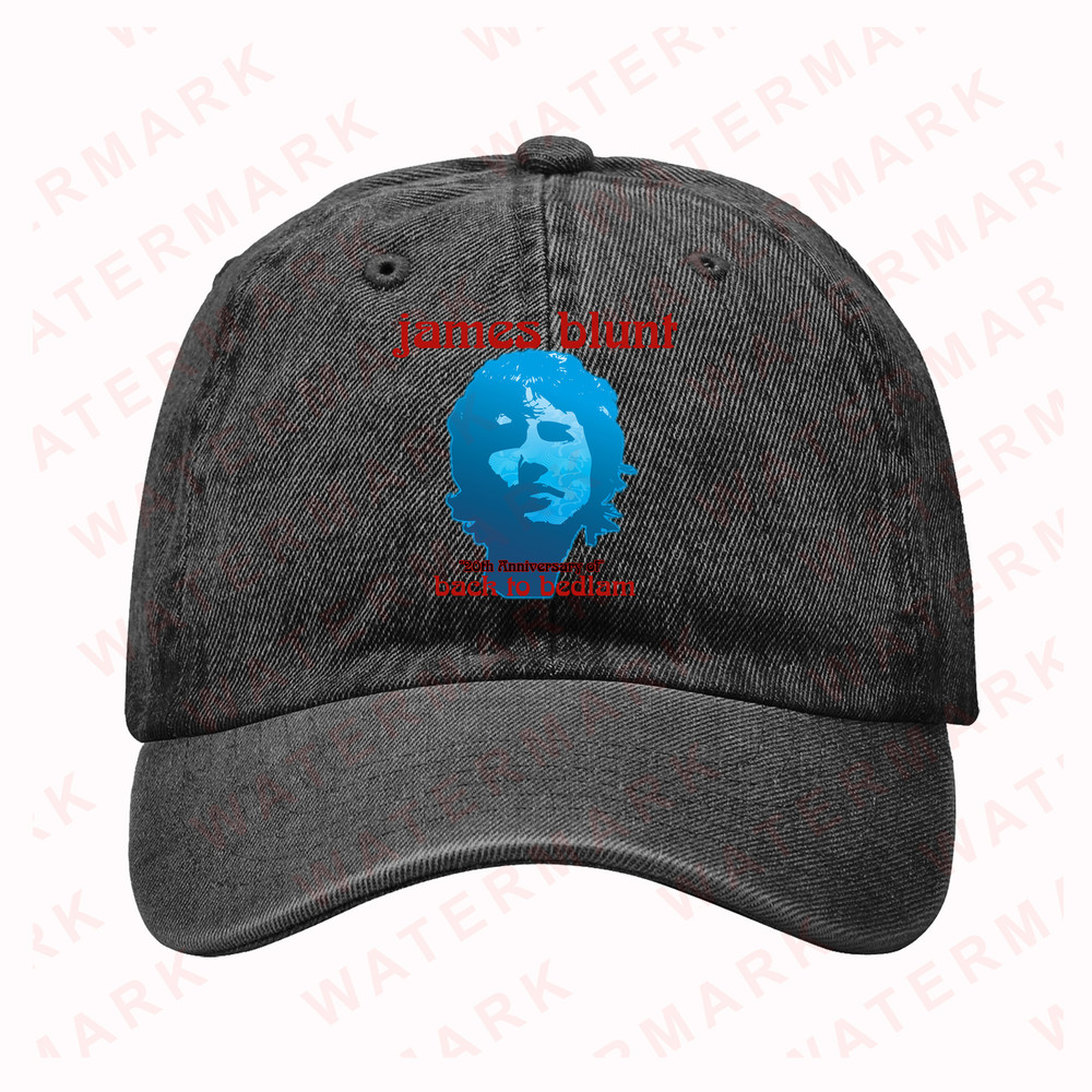 JAMES BLUNT BACK TO BEDLAM 20TH ANNIVERSARY TOUR 2025 Denim Hat Cap 0