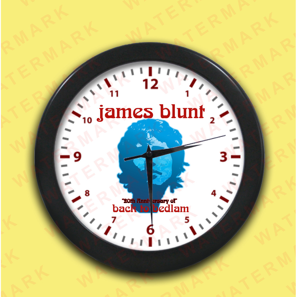 JAMES BLUNT BACK TO BEDLAM 20TH ANNIVERSARY TOUR 2025 Wall Clocks 0