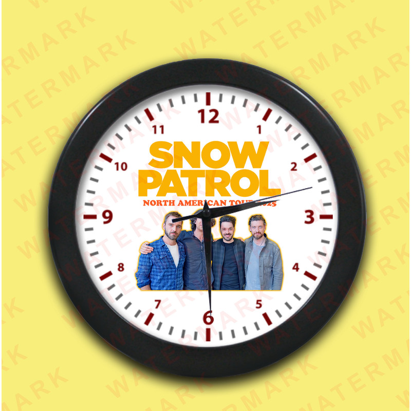 SNOW PATROL NORTH AMERICAN TOUR 2025 Wall Clocks 0