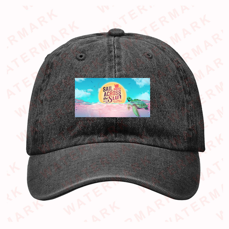 SAIL ACROSS THE SUN TRAIN 8TH EDITION MUSIC FESTIVAL 2025 Denim Hat Cap 0