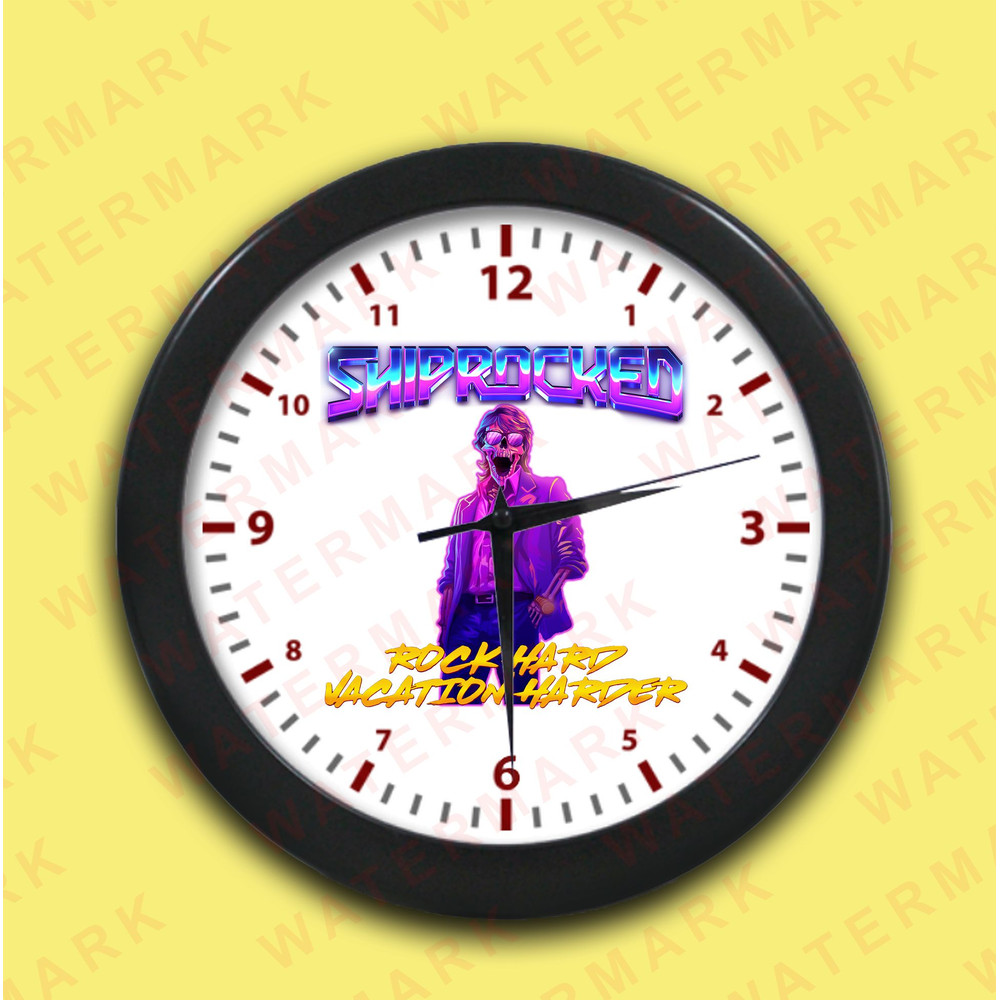SHIPROCKED ROCK HARD VACATION HARDER MUSIC FESTIVAL 2025 Wall Clocks 0