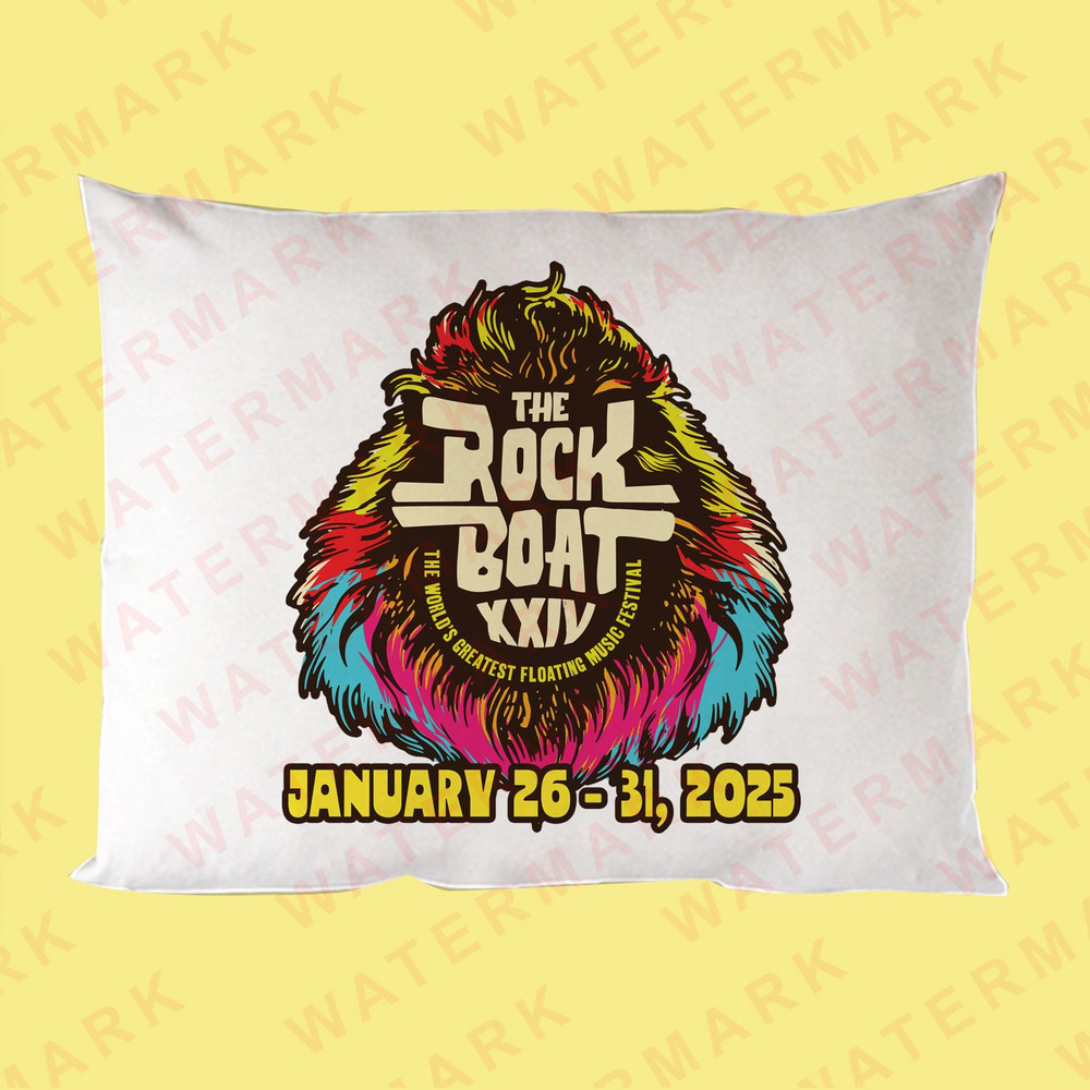 THE ROCK BOAT XXIV THE WORLDS GREATEST FLOATING MUSIC FESTIVAL 2025 Pillow Cases 0