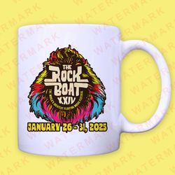 the rock boat xxiv the world's greatest floating music festival 2025 mug
