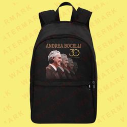 andrea bocelli 30th anniversary on tour 2025 backpack bags