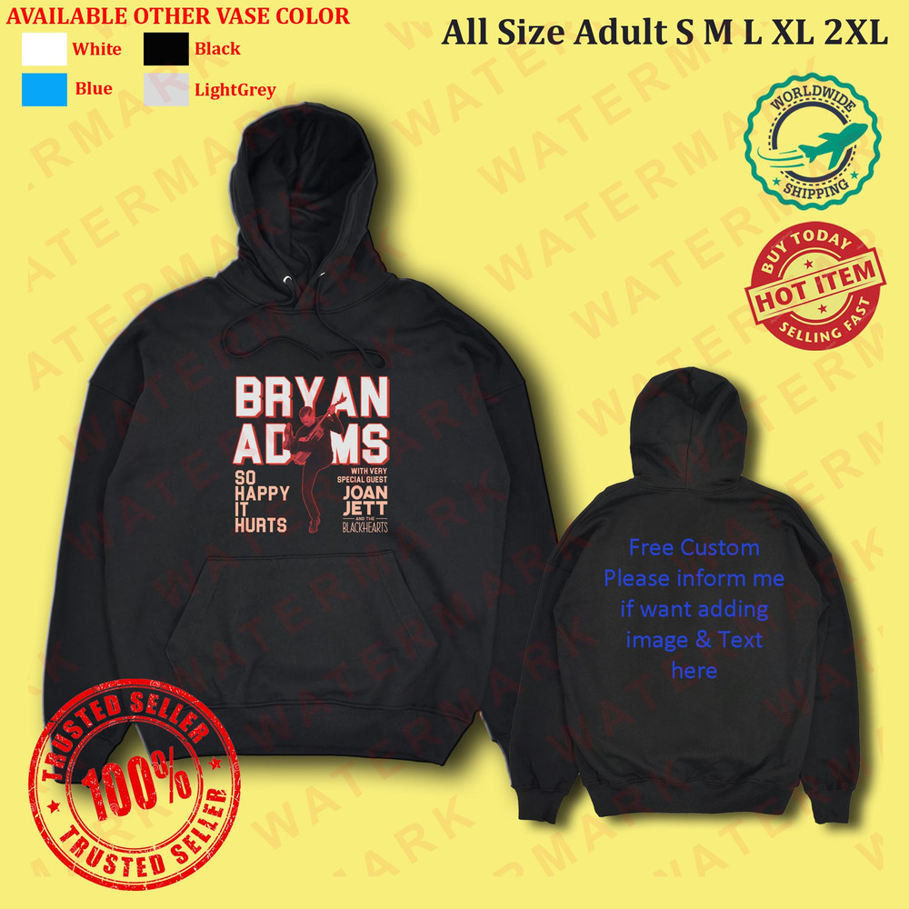 BRYAN ADAMS SO HAPPY IT HURTS ON TOUR 2025 Hoodie 0