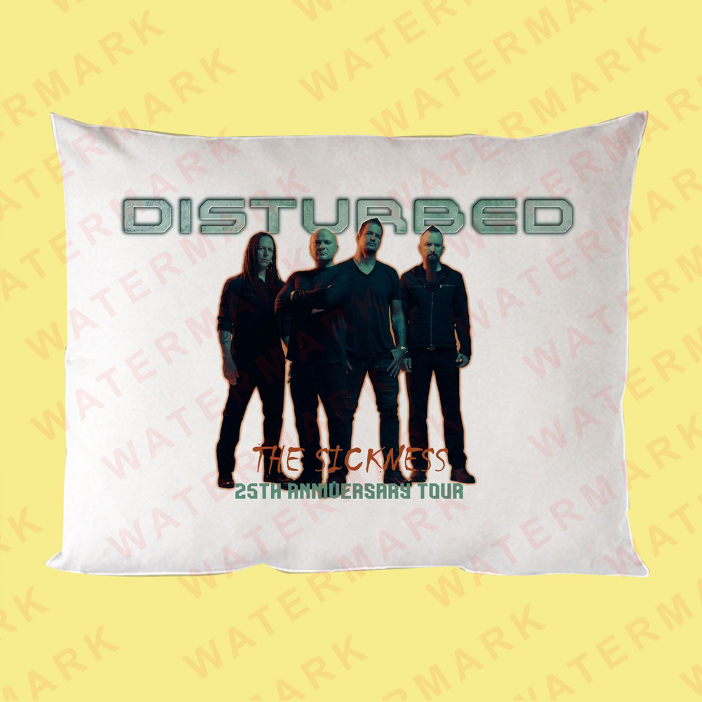 DISTURBED THE SICKNESS 25TH ANNIVERSARY TOUR 2025 Pillow Cases 0