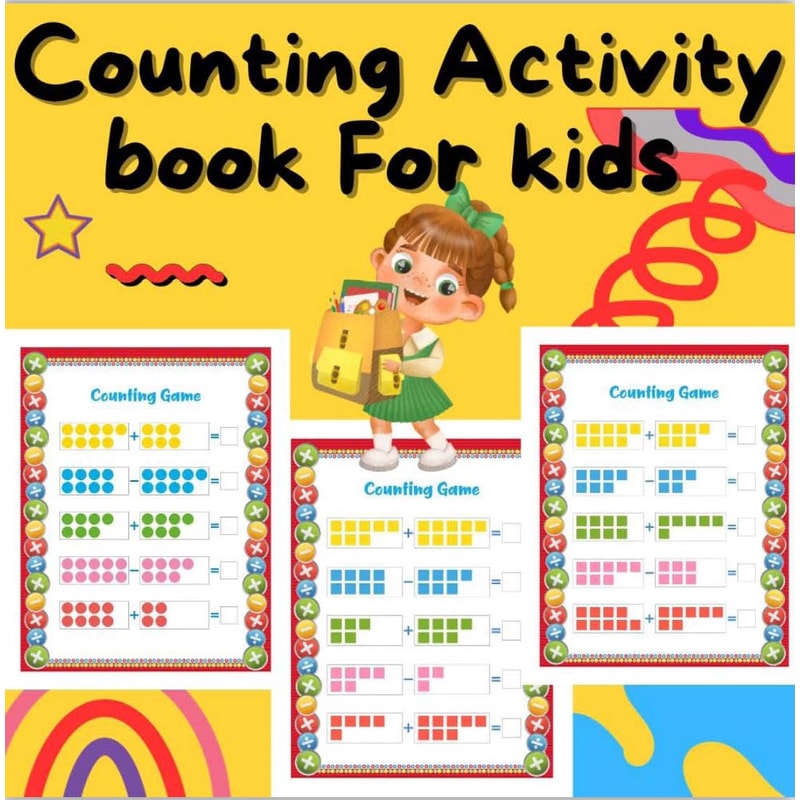Counting Pad Counting Activity book For Kids, Learning To Count, Math Act | Inspire ...