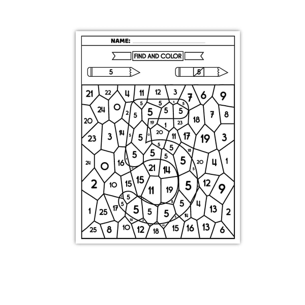 Color by Number Worksheet, Color by Code, Worksheets and Tea | Inspire ...