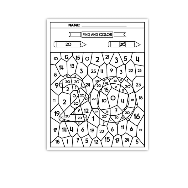 Color by Number Worksheet, Color by Code, Worksheets and Tea | Inspire ...