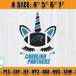 Panthers Embroidery, Unicorn Embroidery, NFL Machine Embroidery Digital, 4 sizes Machine Emb Files -26 - Carroll