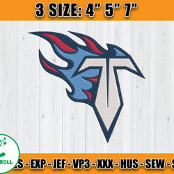 Tennessee Titans Embroidery Machine Design, NFL Embroidery Design, Instant Download