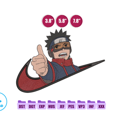 nike obito thumb up anime embroidery design, ni ke anime embroidery designs 89