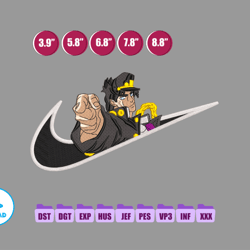 jotaro kujo anime embroidery design, ni ke anime embroidery designs 102